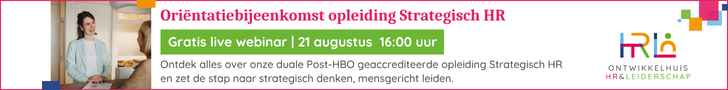 Banner van Ontwikkelhuis Orientatiebijeenkomst opleiding strategisch HR