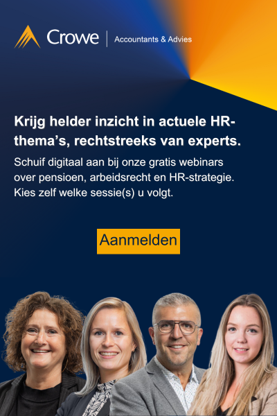Banner van Crowe Webinars